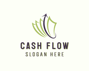 Money Cash Arrow logo design