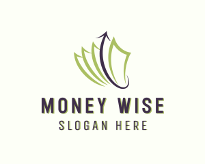 Money Cash Arrow logo design