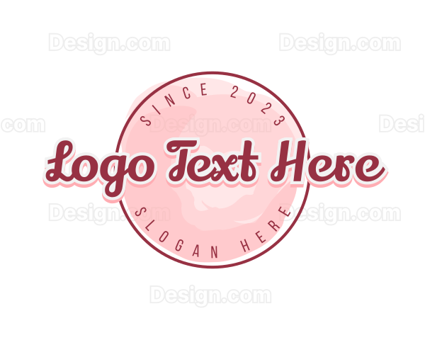 Feminine Watercolor Brand Logo