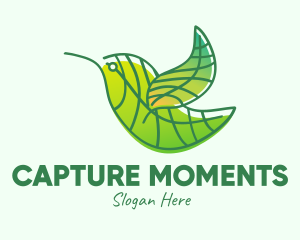 Green Leafy Bird logo