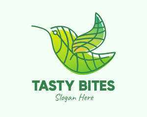 Green Leafy Bird logo