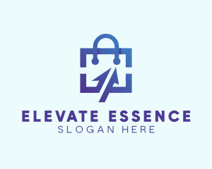 Digital Shopping Bag Logo