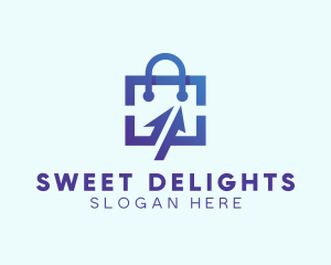 Digital Shopping Bag Logo