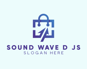 Digital Shopping Bag logo design