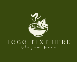 Food - Herbal Food Bowl logo design