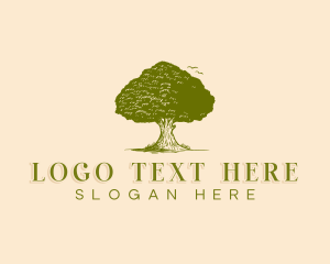 Agriculture Oak Tree logo