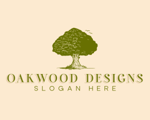 Agriculture Oak Tree logo