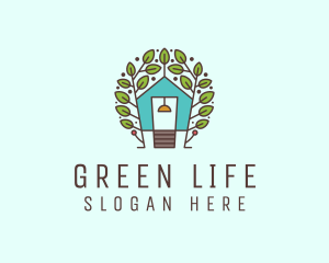 Ecosystem Tree Home logo design