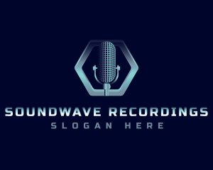 Mic Audio Recording logo design