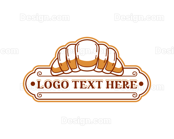 Croissant Pastry Bakery Logo