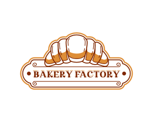 Croissant Pastry Bakery logo design