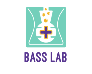 Flask Medical Cross logo design