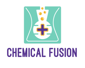 Flask Medical Cross logo design