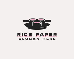 Chopsticks Sushi Cuisine logo design