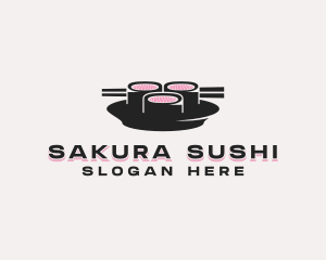 Chopsticks Sushi Cuisine logo design