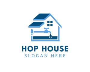 House Faucet Fixing logo design