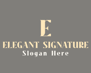 Elegant Brand Luxury logo design