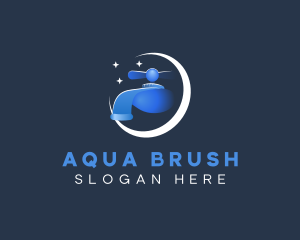 Hydro Faucet Plumbing logo design