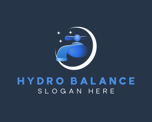 Hydro Faucet Plumbing logo design