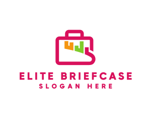 Graph Briefcase Business logo