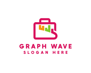 Graph Briefcase Business logo