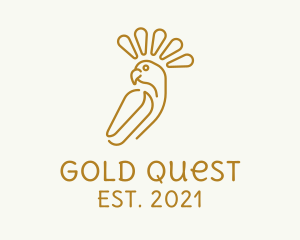 Gold Luxe Cockatoo  logo design