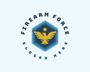 Military Bird Eagle logo design