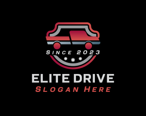 Shield Pickup Driving logo design