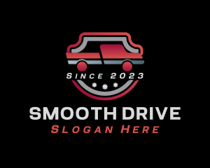 Shield Pickup Driving logo design