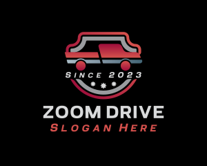 Shield Pickup Driving logo design