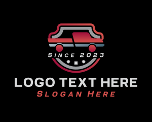 Drive - Shield Pickup Driving logo design