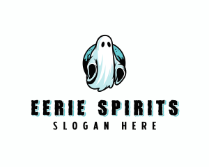 Spooky Scary Ghost logo design