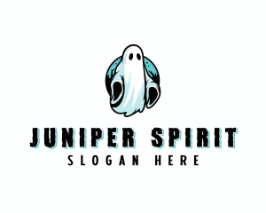 Spooky Scary Ghost logo design