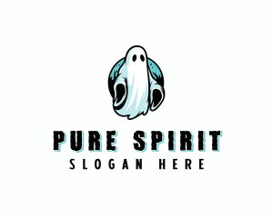 Spooky Scary Ghost logo design