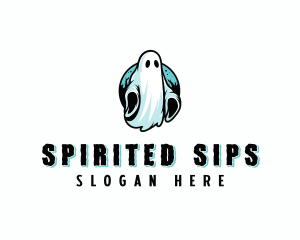 Spooky Scary Ghost logo design