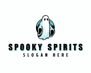 Spooky Scary Ghost logo design