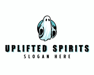 Spooky Scary Ghost logo design