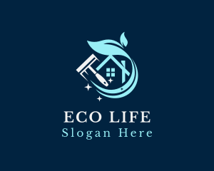 Eco Friendly Home Cleaning  logo design