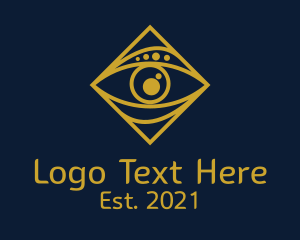 Gold Tarot Eye  logo