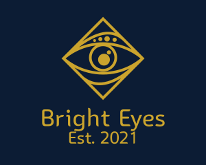 Gold Tarot Eye  logo design