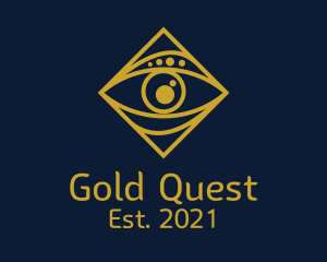 Gold Tarot Eye  logo design