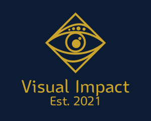 Gold Tarot Eye  logo design