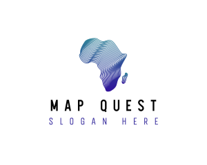 Africa Map Company logo design