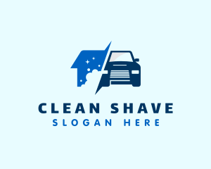 Cleaning Bubbles Car Wash logo design