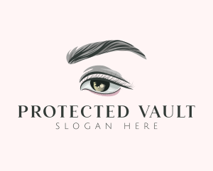 Beauty Salon Eye Makeup Logo