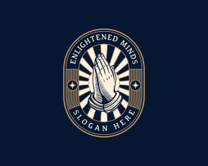 Praying Hands Religion logo
