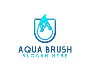 Water Aqua Splash logo design