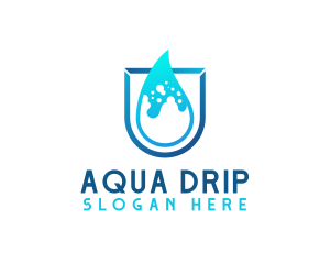 Water Aqua Splash logo design