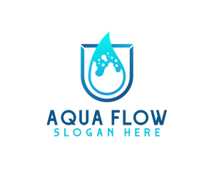 Water Aqua Splash logo design