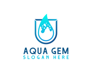 Water Aqua Splash logo design